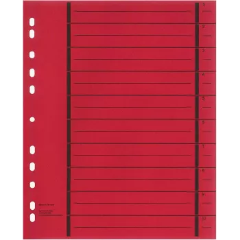 WEKRE 50 razdjelnika, A4, 190 g/m2, crveni (951030850IF)