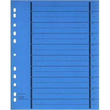 WEKRE 50 razdjelnika, A4, 190 g/m2, plavi (951040850IF)