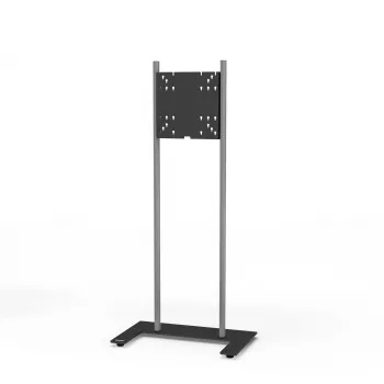 Kindermann Premium DS Racer podni stalak za LCD zaslon do 70 inch - eloksirani aluminij - crni, srebrni metalik