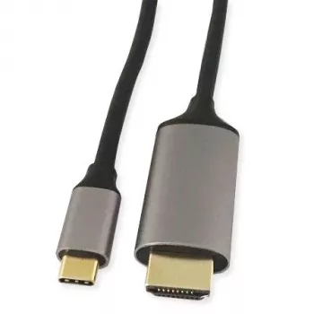 KINDERMANN USB-C to HDMI Adapter Cable, 5 m, Black (WLZ-4423 L=5m)
