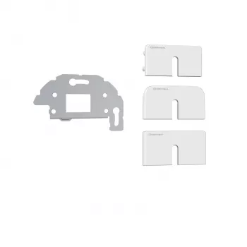 Kindermann Konnect Design Click utičnica okvir čisto bijela RAL 9010 2-port Keystone