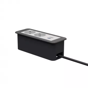 Kindermann CP Office Frame 3-fach 2x Schuko 1x USB-C PD modul za stolni priključak
