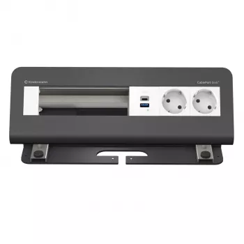 Kindermann CablePort desk² 6-fach 2x utičnica USB modul sa stolnom stezaljkom