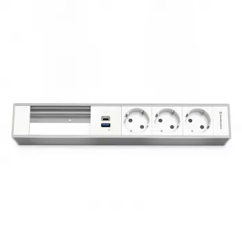 Kindermann nosač modula 6-fach s 3 utičnice i USB funkcijom punjenja (7449001333)