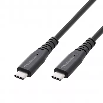 Kindermann USB 4.0 kabel 2m USB-C na USB-C - podatkovni/video kabel za punjenje - crni