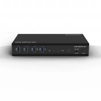 Kindermann KVM Switch 21C - 2-portni DVI-I KVM preklopnik s audiom i USB koncentratorom