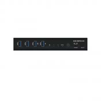 Kindermann KVM Switch 21C - 2-portni DVI-I KVM preklopnik s audiom i USB koncentratorom
