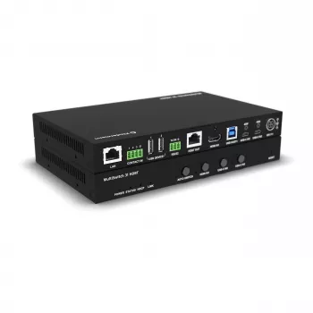 Kindermann MultiSwitch 31 HDBT 2.0 odašiljač / prezentacijski preklopnik - 3x1 USB-C i HDMI preko HDBaseT - Telnet - RS-232 - 4K UHD