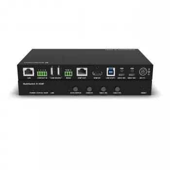 Kindermann MultiSwitch 31 HDBT 2.0 odašiljač / prezentacijski preklopnik - 3x1 USB-C i HDMI preko HDBaseT - Telnet - RS-232 - 4K UHD