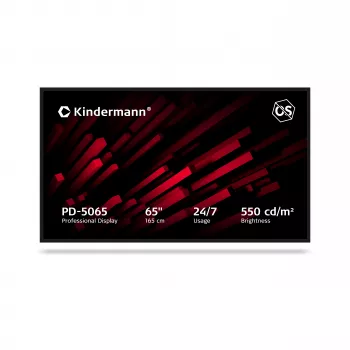 Kindermann Display PD-5065307000000224/7 65 inch 4K UHD IPS 550 cd/m² Non-Touch OPS utor