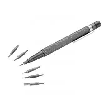 TROIKA Bit-Stift CONSTRUCTION TOOL 13 višenamjenski kemijska olovka (BIT20/TI)