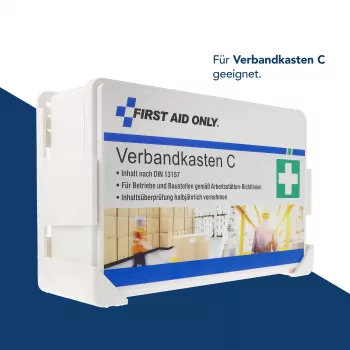 First Aid Only zidni nosač za kutiju prve pomoći C, prethodno izbušene rupe, bijelo-siva