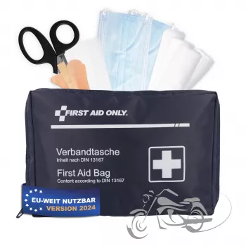 First Aid Only motociklistički pribor prve pomoći DIN 13167 plavi razni zavoji