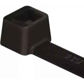 HellermannTyton T18L PA66W BK 100 vezice za kabele, crne, 205 mm x 2,5 mm, pakiranje od 100