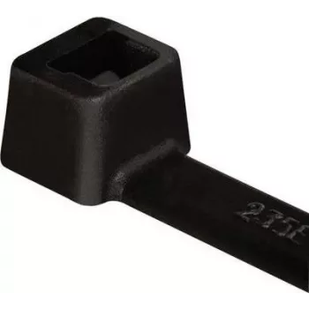 HellermannTyton T80L-W-BK-C1 vezice za kabele, T-serija, s unutarnjim zubima, 390 mm x 4,7 mm, crne, pakiranje od 100