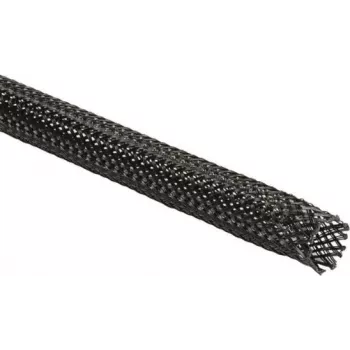 HellermannTyton Helagaine HEGPX30 pletena cijev, 30 mm nazivni promjer, 19-45 mm snop, poliester (PET), crna, -50 do 150 °C, u skladu s UL