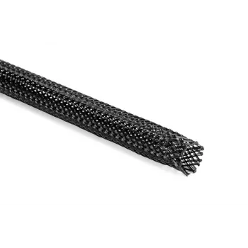 HellermannTyton Helagaine HEGPX40 pletena cijev, 40mm nazivni promjer, poliester (PET), crna, 50m