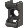 HellermannTyton KR6G5-PA66-BK (100) Screwable Mounting Base for Cable Ties, Black, 100 Pieces