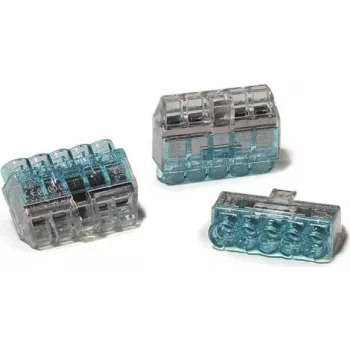 HellermannTyton HCPM-5 PC BU 75 razvodna kutija 5-polna 0,5-2,5 mm² plava polikarbonat 23,7 mm