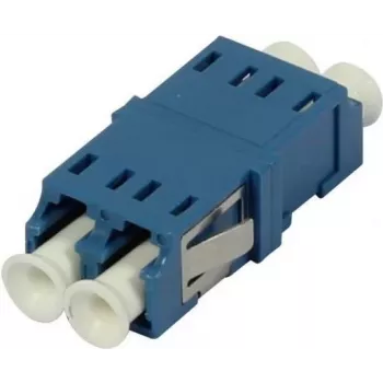SYNERGY21 LC-LC jednomodni duplex optički adapter, bez prirubnice, plavi, PVC, keramička čahura