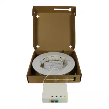SYNERGY21 FTTH kompaktna kutija prethodno sastavljena, 2xSC/APC -> Open End, 20m, 9/125µm, G.657.A2, 2 vlakna, OD 2,2mm