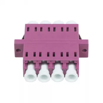Synergy 21 optički spojnik LC-LC 50/125µm multimodni OM4 Erika Violet četverostruki PVC s prirubnicom