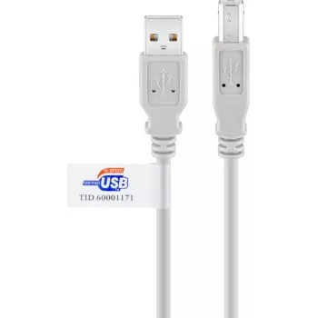 Goobay USB 2.0 kabel 2m sivi