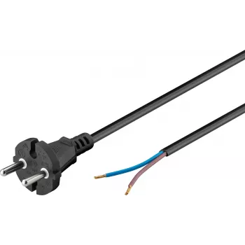 Goobay univerzalni priključni kabel za usisavač, 2 x 0,75 mm², 7,5 m, crni (58913)