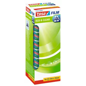 Tesa 57074-00000-00 standardna uredska traka - 33 m - prozirna - 19 mm - 8 rola
