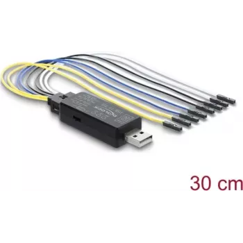 Delock USB 2.0 na TTL UART serijski konverter, 3,3V/5V, 6-pinski konektor, 30 cm kabel