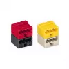 WAGO 243-212 serija 243 4-vodična utična stezaljka PUSH WIRE, 0,8 mm, svijetlosiva/žuta