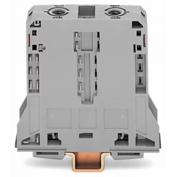 WAGO 285-195 CAGE CLAMP® DIN tračna stezaljka, 2-vodična, 125A, 1000V, siva