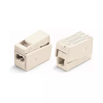 WAGO 224-112 kompaktna spojnica za 2 vodiča, 400V, 24A, 1-2,5mm², push-in, bijelo-prozirna