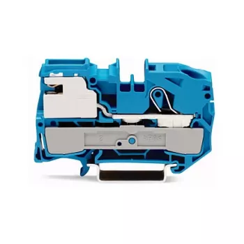 WAGO 2016-7114 1-vodička N-odvojna stezaljka, Push-in CAGE CLAMP, plava