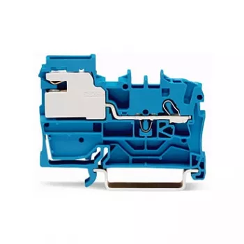 WAGO 2002-7114 1-vodička N-odvojna stezaljka, 2,5 mm, Push-in CAGE CLAMP, plava