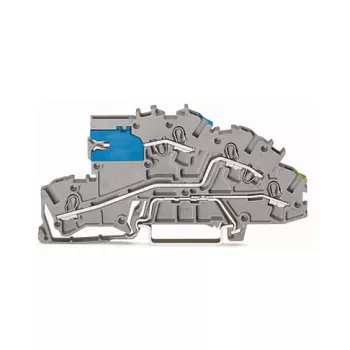 WAGO 2003-7641 TOPJOB® S 3-vodička prolazna stezaljka, 2,5 mm², 400 V, siva