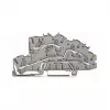 WAGO 2003-7645 TOPJOB S prolazna stezaljka s 4 vodiča, siva, 32A, 1000V, Push-in CAGE CLAMP, za DIN tračnicu