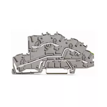 WAGO 2003-7645 TOPJOB S prolazna stezaljka s 4 vodiča, siva, 32A, 1000V, Push-in CAGE CLAMP, za DIN tračnicu
