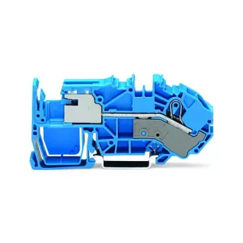 WAGO 2016-7714 1-vodička N-odvojna stezaljka, 16 mm², Push-in CAGE CLAMP, plava