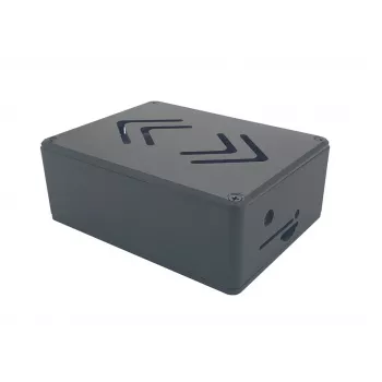 ALLNET Rock 4 C+ aluminijsko kućište ecoPI PRO LP, crno, za Radxa Rock Pi 4C Plus