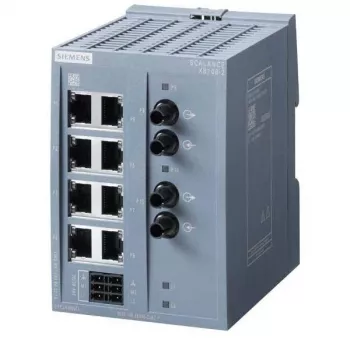 Siemens SCALANCE XB108-2 neupravljani industrijski Ethernet preklopnik, 8 RJ45 + 2 SC multimode optička vlakna, DIN tračnica