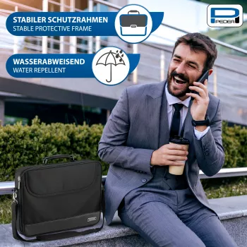 PEDEA BLACKLINE torba za prijenosno računalo 15,6 inch (39,6 cm), crna