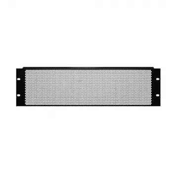 Adam Hall 87223VR 19 inch 3U Steel Rack Panel Black 1.5 mm