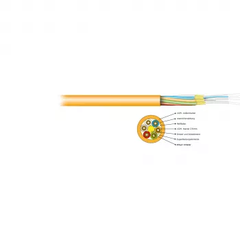 EFB Electronics I-V(ZN)HH 4E 9/125 OS2 razvodni kabel 2,8 mm žuti