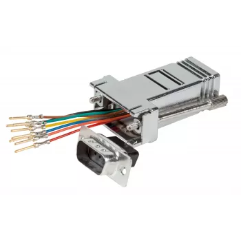 EFB modularni adapter D-Sub9 muški / RJ45 ženski, metalno kućište