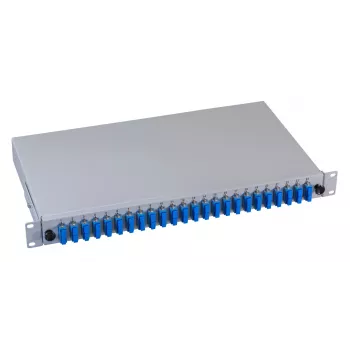 EFB Elektronik optički patch panel - za ugradnju u ormar - SC SM X 48 - sivi, RAL 7035 - 1U - 19 inch