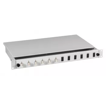EFB-Elektronik LC OS2 spojna kutija 48 pigtailova / 24 spojnice 1U 19 inch izvlačna