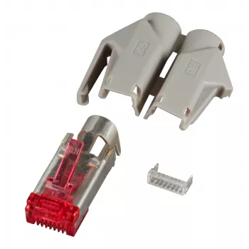 EFB RJ45-Hirose utikač STP, TM21 sivi, 100 komada, 3 elementa, Cat. 6
