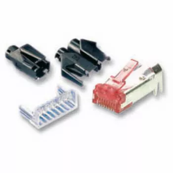 EFB Electronics RJ45-Hirose utikač STP TM21 crveni 100 komada 3 elementa Cat.6