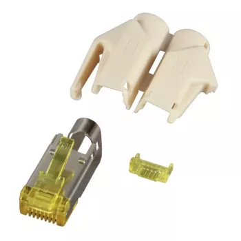 EFB Elektronik RJ45-Hirose utikač STP TM31 bež 100 komada 3 elementa Cat.6A